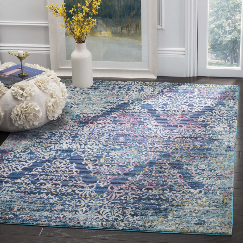 Andy Performance Oriental Rug, Square 6'5"