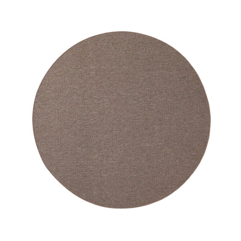 Tapis d'intérieur de couleur unie pour l'intérieur et l'extérieur pour animaux de compagnie et enfants, Rond 9 pi