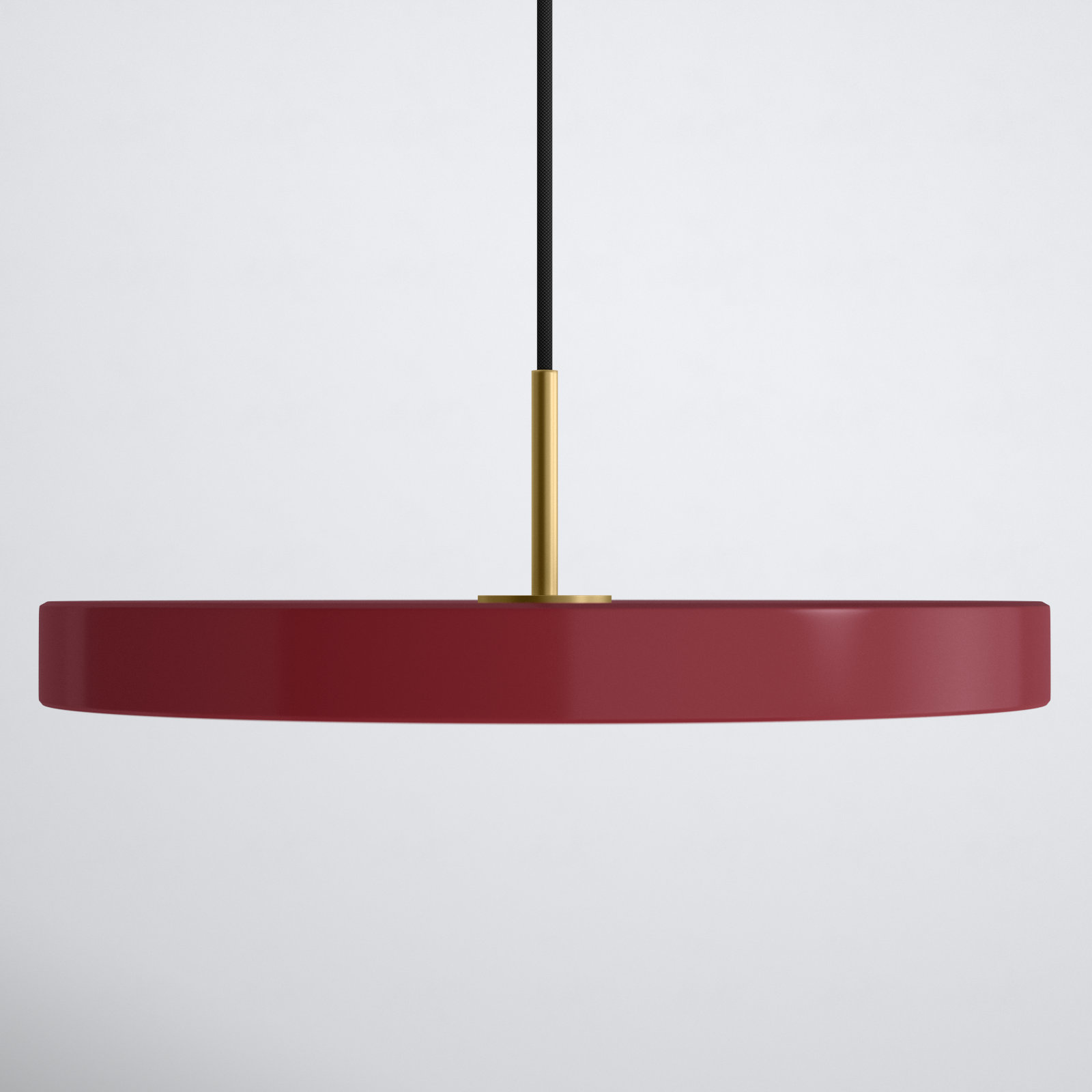 Ivan Single Light Metal Dimmable LED Pendant, Garnet