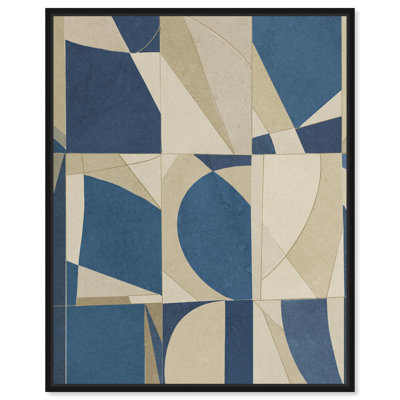 Blue Pieces Blue Decor Canvas Print by Notoriart