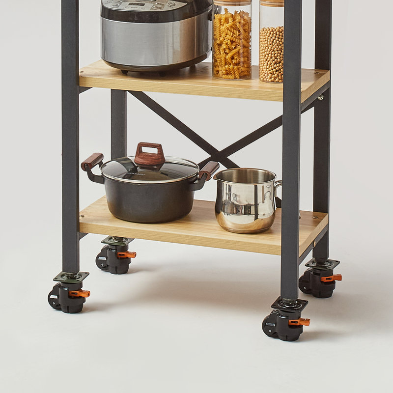 Heavy Duty 2-Inch Polyurethane Swivel Leveling Casters with Brake