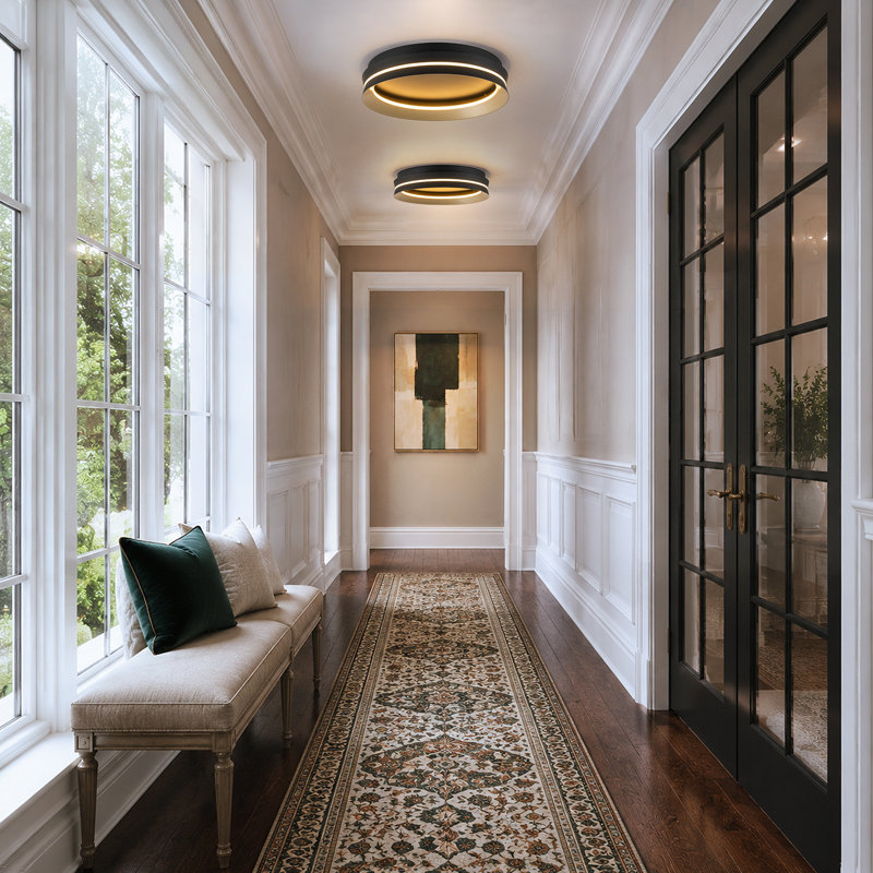 Modern Dimmable LED Drum Flush Mount
