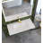 CastelloUSA Vanish 36" White Solid Surface Rectangular Wall Mount Bathroom Sink with Overflow