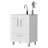 Othello Modern Bathroom Vanity with 2-Door Cabinet, One Draw, 4 Metal Legs-68816100-68816101