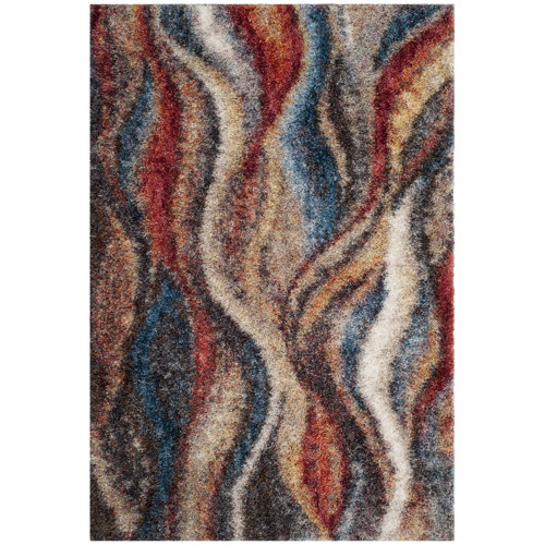 Ebern Designs Delma Performance Abstract Rug & Reviews | Wayfair