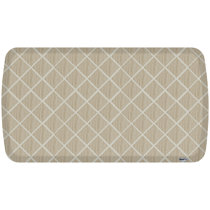 Vyolette Memory Foam Ant-Fatigue Non-Skid Kitchen Mat Latitude Run Color: Beige