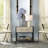 Plaisir Faux Shagreen 1-Drawer Side Table