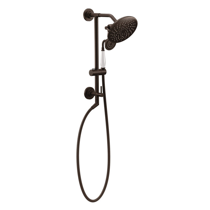 Tuyau de douche à barre coulissante Annex de Moen, Bronze huilé