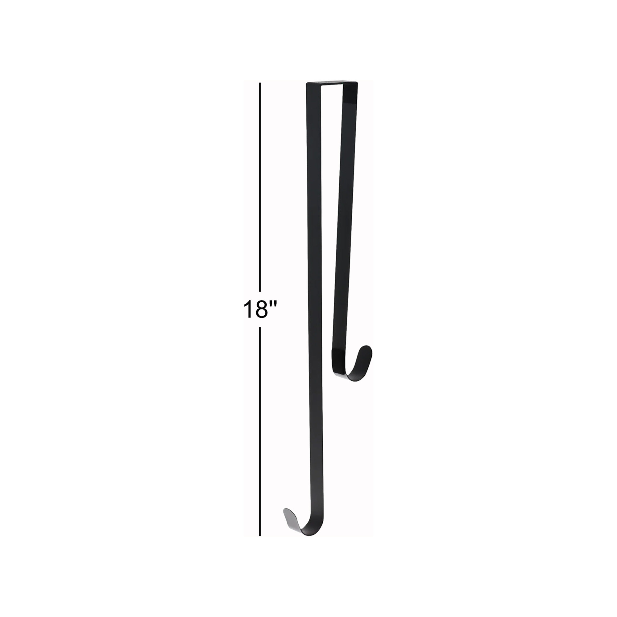 Dual-Sided Wreath Hanger, Matte Black