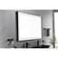 Miroir mural de salle de bain 72 * 48 avec DEL - Lumen élevé, brouillard, aluminium noir mat