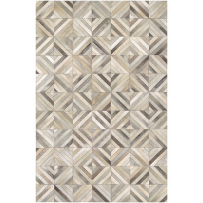Easthampton Handmade Cowhide Ivory Area Rug