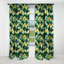 Motif de forêt vert et jaune - Rideau floral - Rideau occultant floral - 1 panneau-107548351