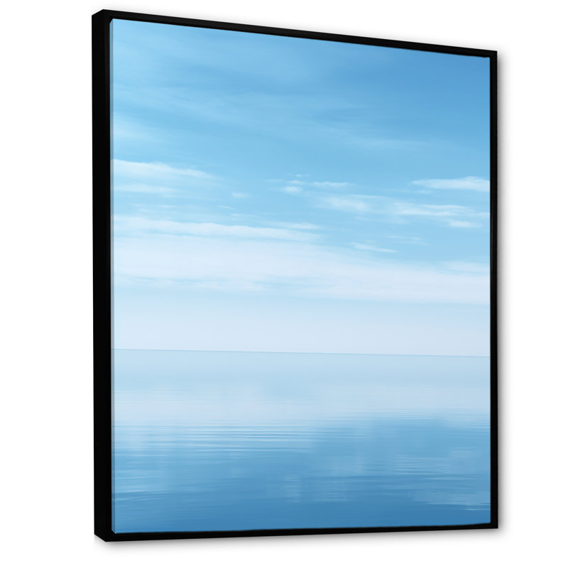 Océan Infinity Dreamscape IV sur toile, Cadre flottant noir, H 32 po x l 24 po x P 1 po