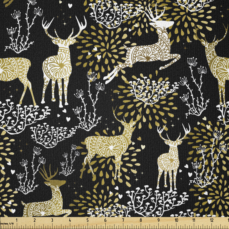 Tissu de Noël Ambesonne par The Yard