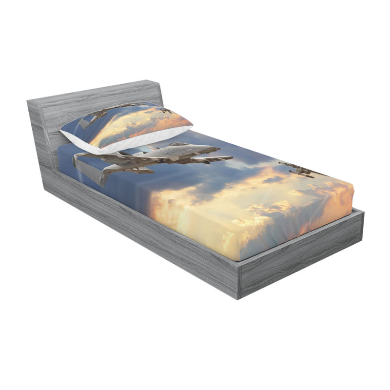 Microfiber Sheet Set, Twin Sheet Set with Fitted Sheet