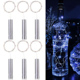 LED Mini Fairy String Lights Battery Powered Wine Bottle Lights (Set of 6)