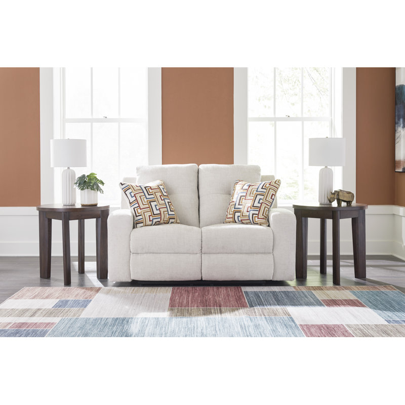 Agostini Reclining Loveseat, Beige