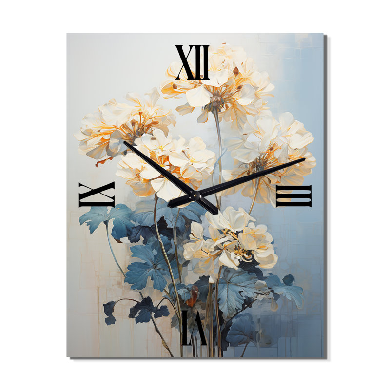 Horloges murales Alyzae - Geraniums, Petit