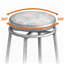 Ensemble de table de salle à manger à 3 tiroirs avec prises de courant, ensemble de table de bar avec tabourets circulaires en polyuréthane, facile à assembler-501645584-501645590-501645591