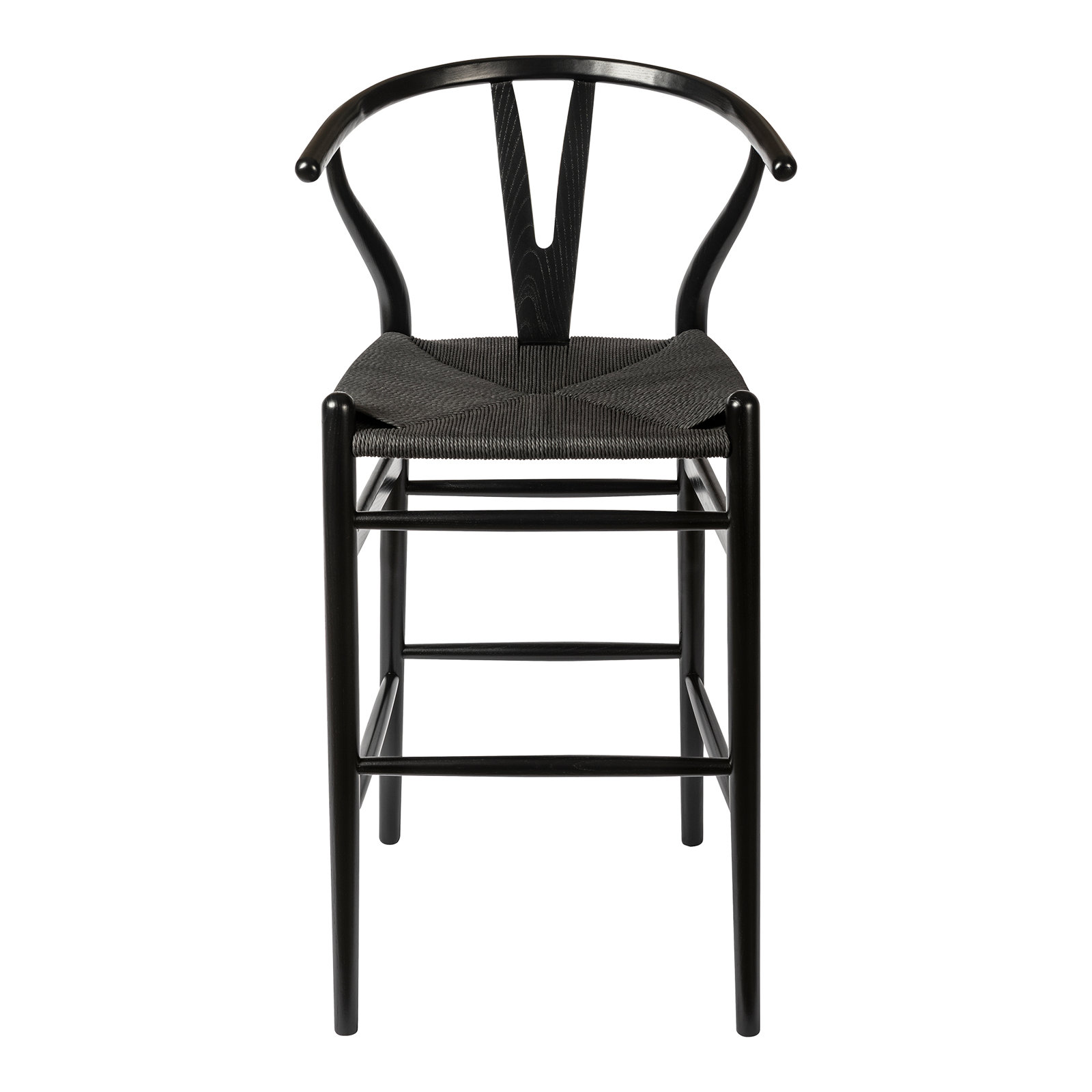 Etta Bar and Counter Stool, Bar Stool (30" Seat Height), Black/Black
