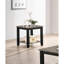 Table de bout simple en bois d'hévéa