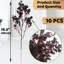 10 pièces de fleurs artificielles noires en soie artificielle Babys Breath pour Halloween-1998938893