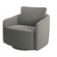 Fauteuil d'appoint pivotant en velours côtelé Doniphan Wale-471087733