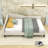 Linen Upholstered L-Shaped Daybed with Semi-Enclosed Design-1002139274-1002139318