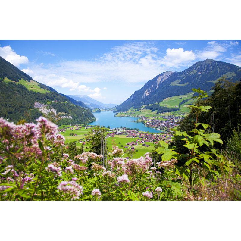 Lungern Village In Switzerland - Wrapped Canvas Print, 20cm H x 30cm W x 3.8cm D
