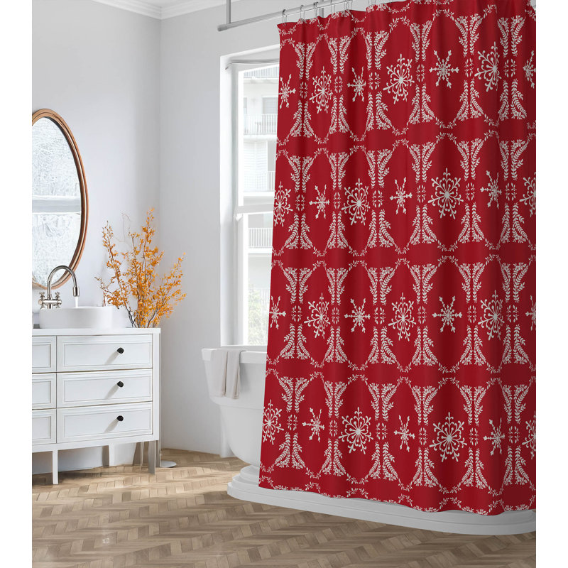 Rideau de douche léger, Rouge