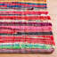Nidhi Abstract Handmade Flatweave Cotton Red Area Rug-1977694069