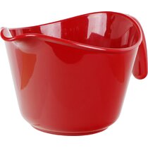 Red Co. Large Clear Glass Mixing Bowl with Ribbed Surface, for Mixing — Red  Co. Goods