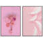 Duo de roses roses et de plumes-101752060