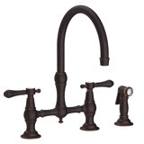 Chesterfield Kitchen Bridge Faucet with Side Spray