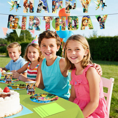 Tinker Bell Birthday Party Supplies Tableware Set