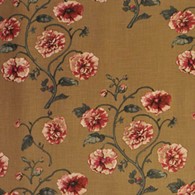 Tissu floral Luxe, Brun pâle