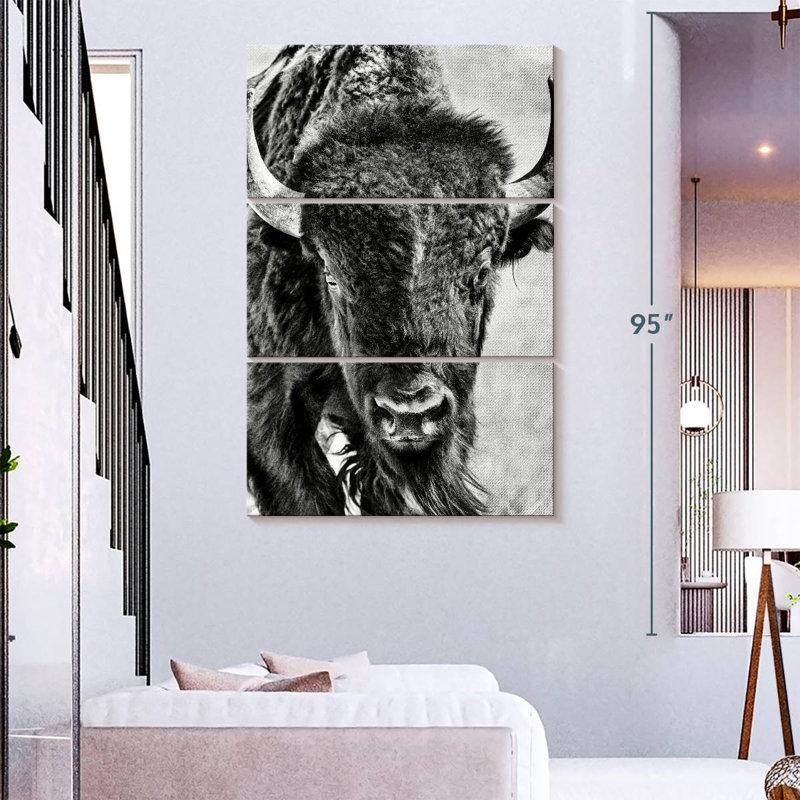 Brampt Buffalo Portrait, 23'' H X 14'' W