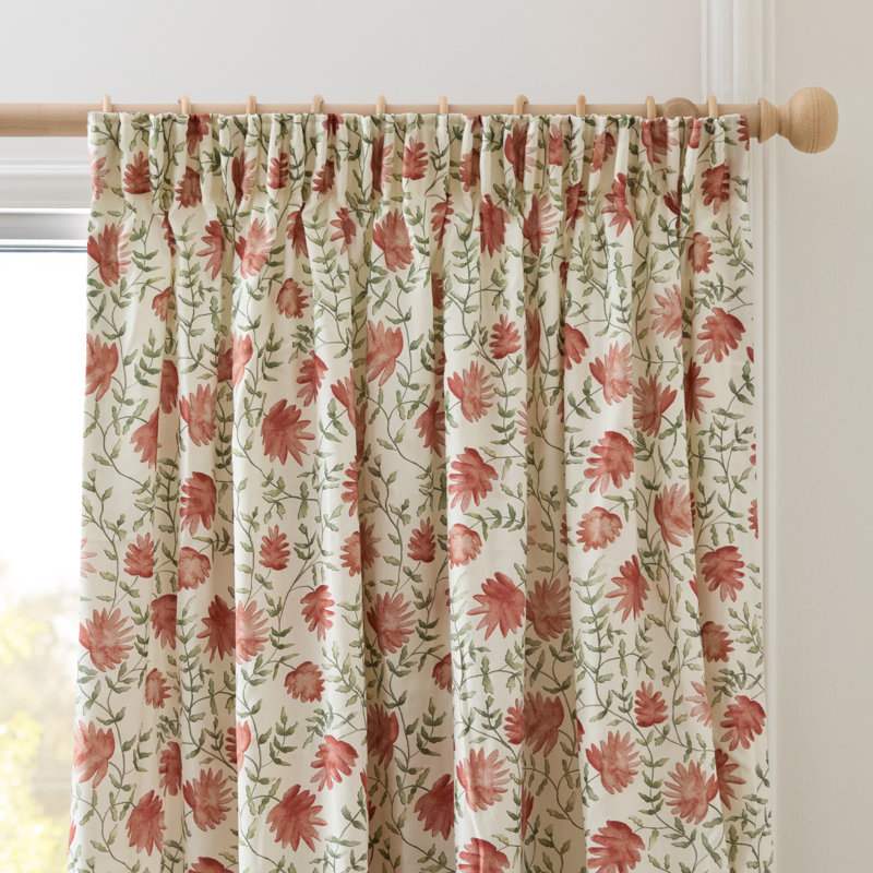 Elai 100% Cotton Room Darkening Curtain Panel Pair, 90cm Width x 229cm Drop