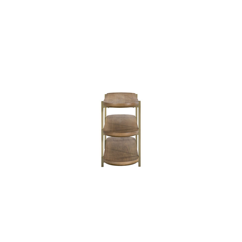 Console Latte avec tablettes de rangement, 60,24 po Profondeur et paquet de 64 po brun, poids de 116 lb