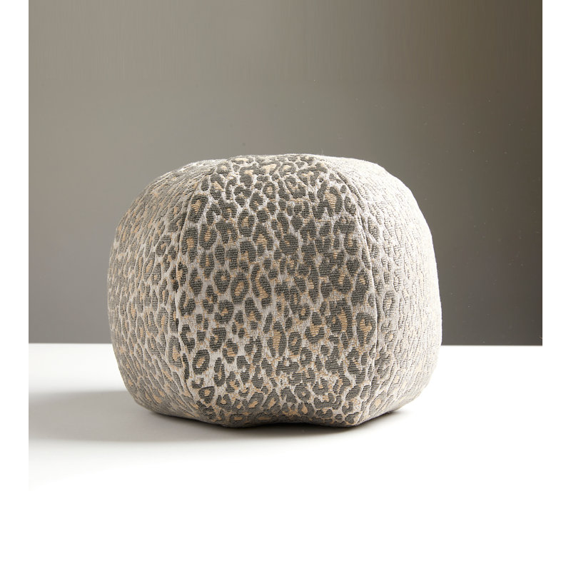 Amazink Circular Pillow Cover & Insert, Castle Gray