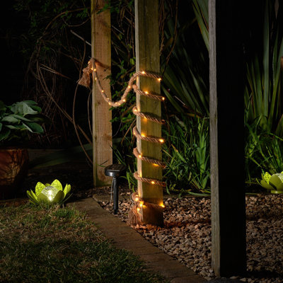 Mathew 4.5cm LED Solar Powered 60 - Bulb Rope String Light