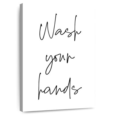 Tergel Minimalist Wash Your Hands