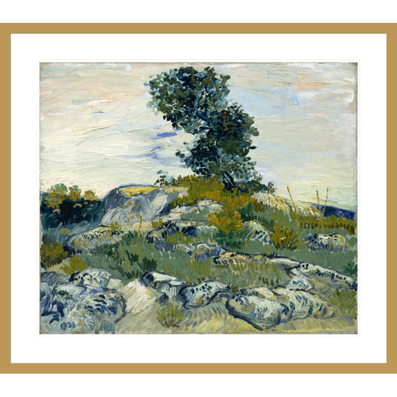 «The Rocks» par Vincent van Gogh, impression giclée encadrée, H 33,5 po x l 37,93 po