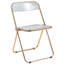 Chaise d'appoint et de salle à manger pliante en acrylique Lawrence-55624344