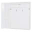 Lit escamotable double pleine grandeur avec tablettes, garde-robe et lumières DEL, blanc-36907977-36907982