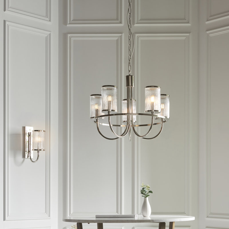 Axelen 5 - Light Waggon Wheel Chandelier