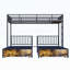 Triple lit superposé pour enfants, 3 lits superposés pour 3 personnes, lits superposés en métal, séparé en 3 lits simples, structure à bruit réduit