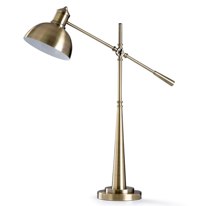 Lampe de bureau en laiton 32 po Edmonia Brae