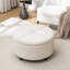 Repose-pieds rond avec rangement en velours Bula-943753751