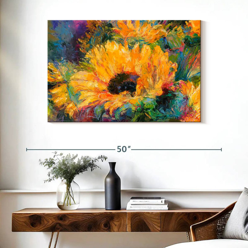 Tournesols bleus Harnek, H 26 po x l 39 po